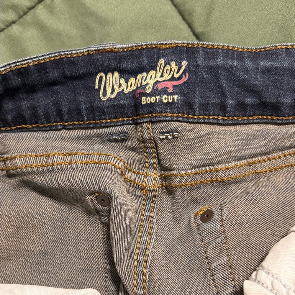 Wrangler Gray Boot Cut Denim